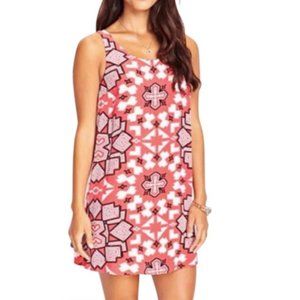 Forever 21 XS Short Pink Tribal Print Casual Dress